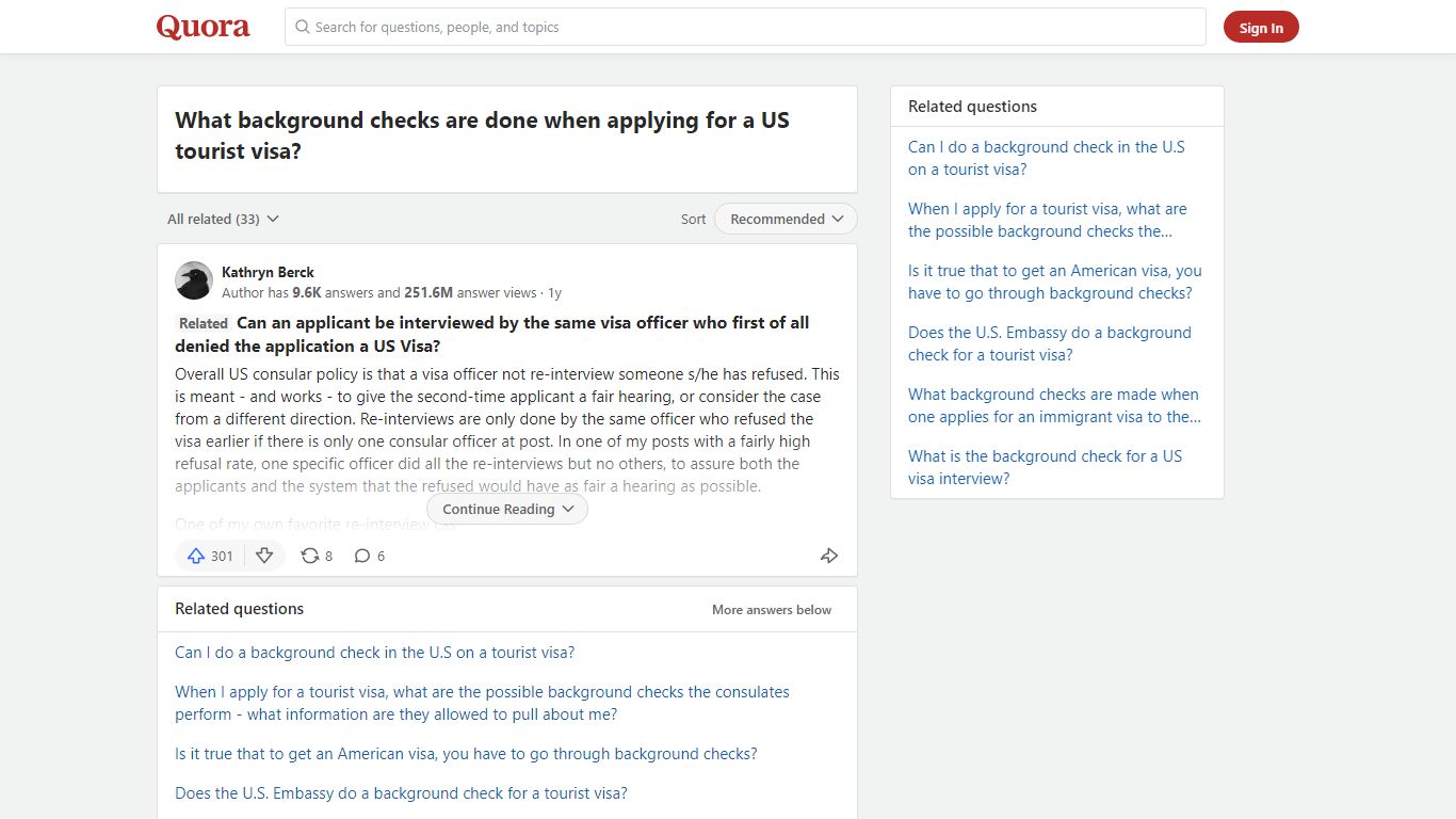 What background checks are done when applying for a US tourist visa?